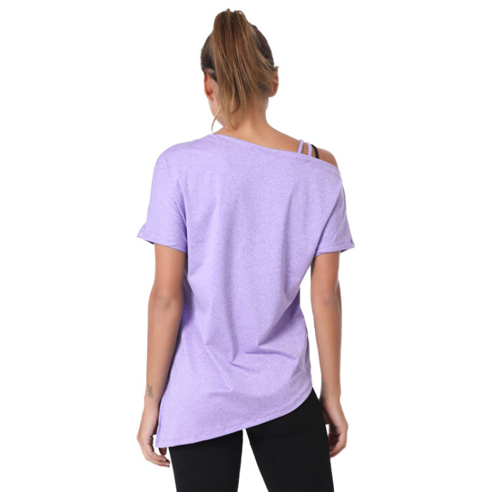 0RD511 ヨガウェア トップス Tシャツ フィットネスウェア - 画像 (5)
